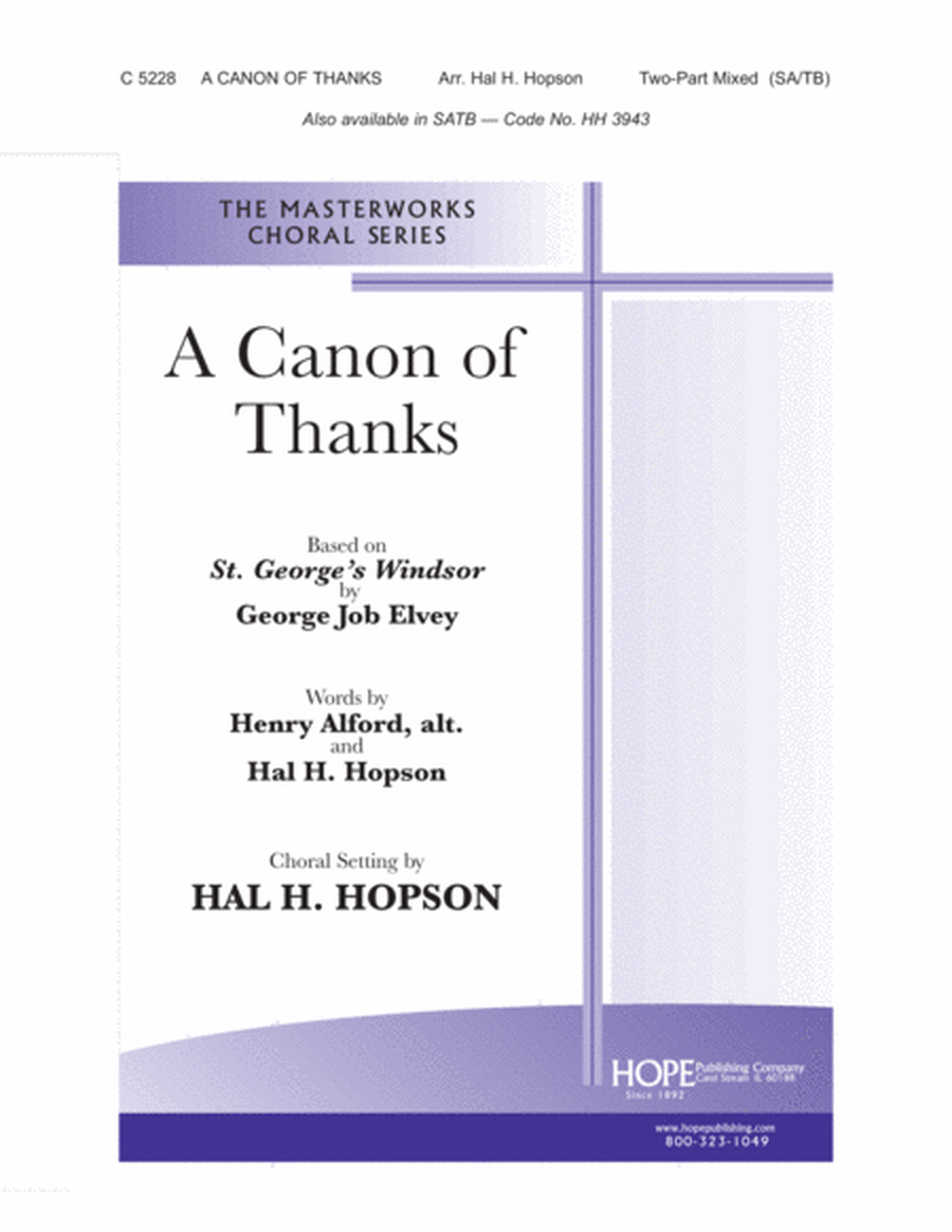 A Canon of Thanks image number null