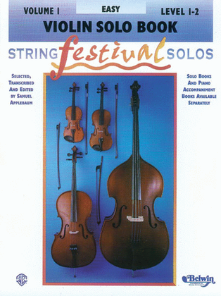 Book cover for String Festival Solos, Volume 1