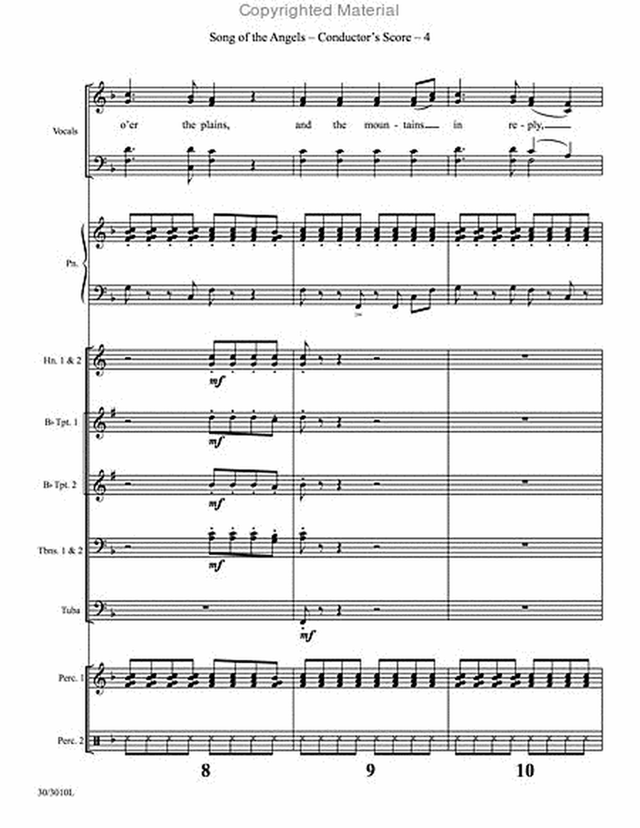 Song of the Angels - Brass and Percussion Score and Parts