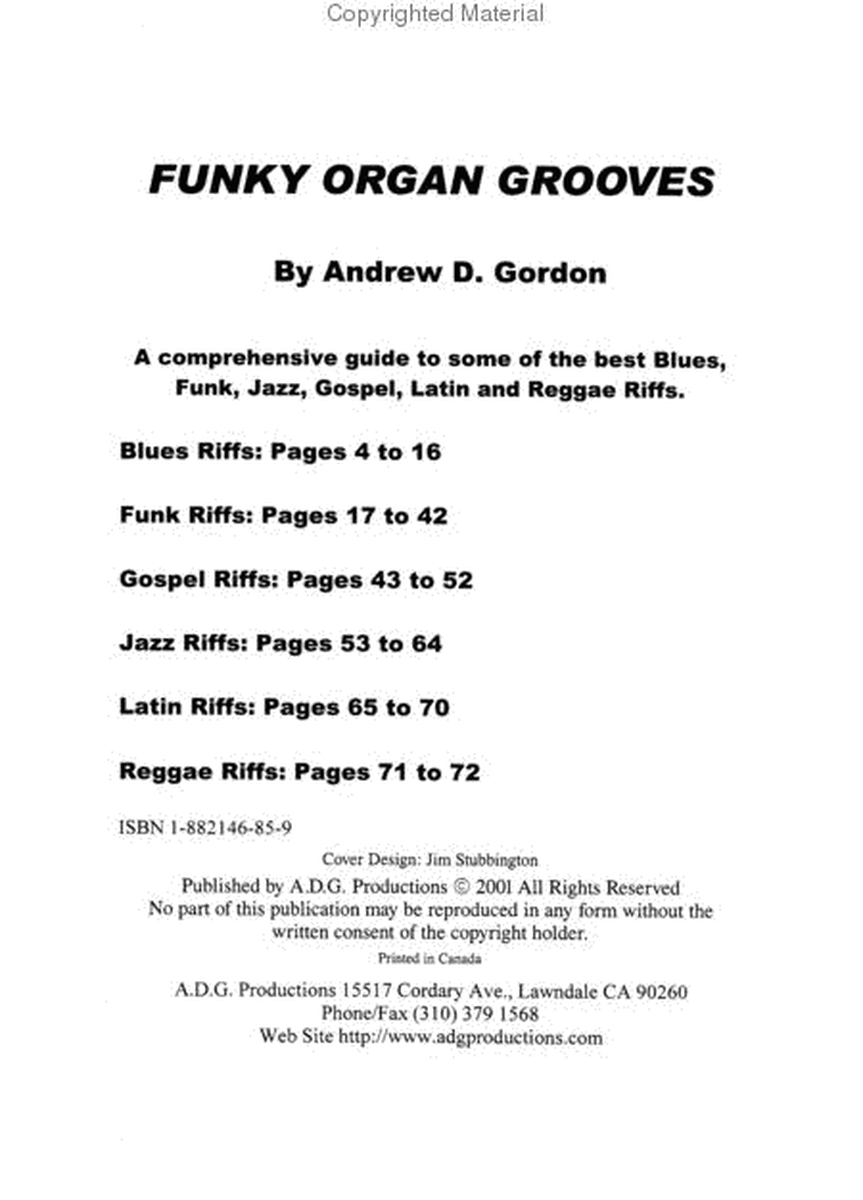 Funky Organ Grooves