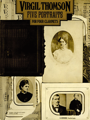 Book cover for 5 Portraits for 4 Clarinets