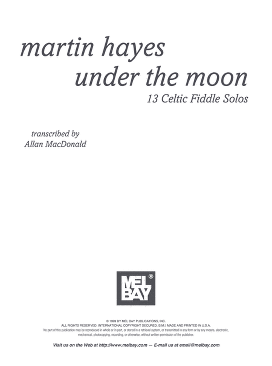 Martin Hayes - Under the Moon