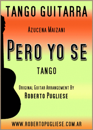 Book cover for Pero yo se - guitar tango