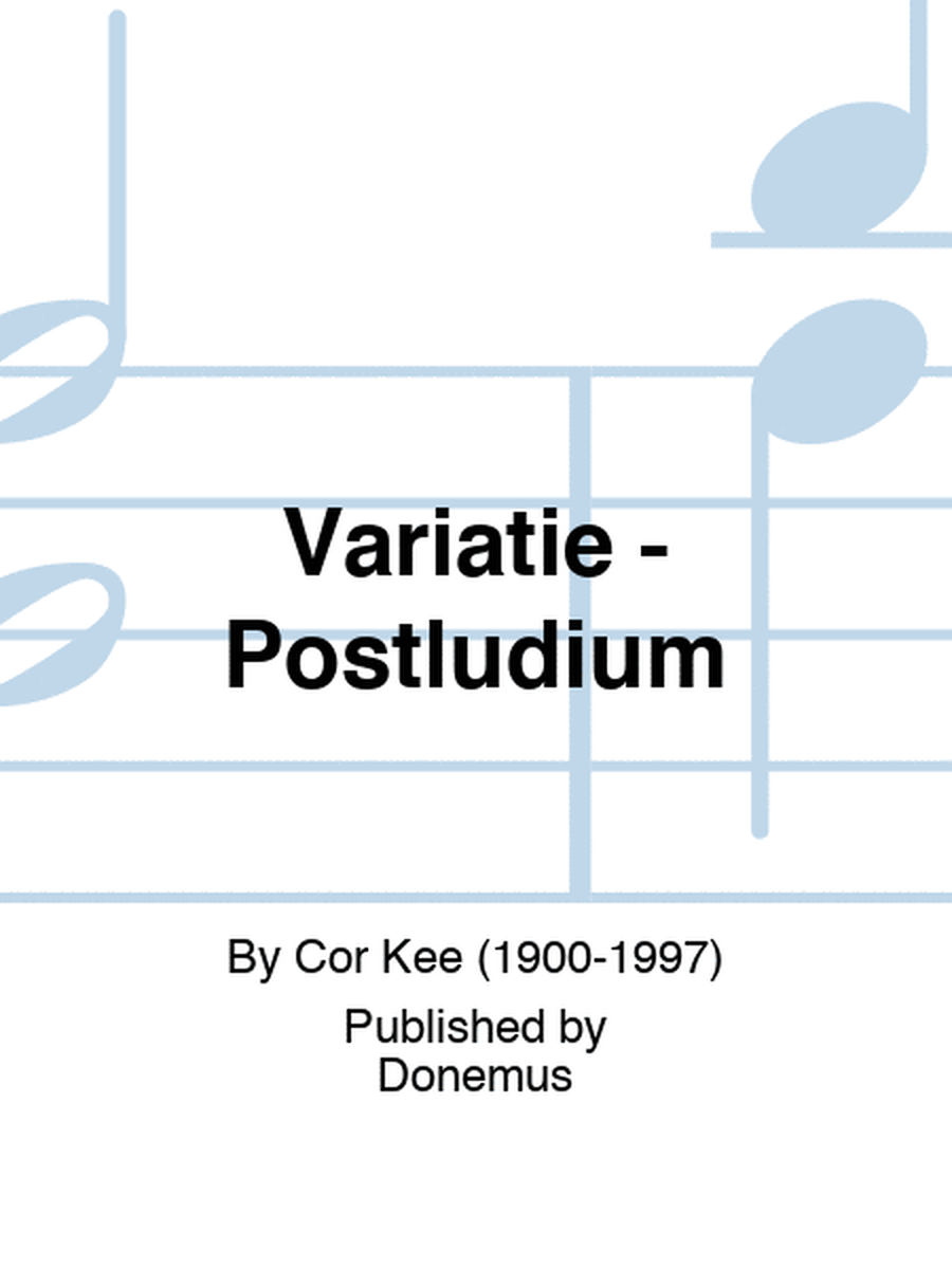 Variatie - Postludium