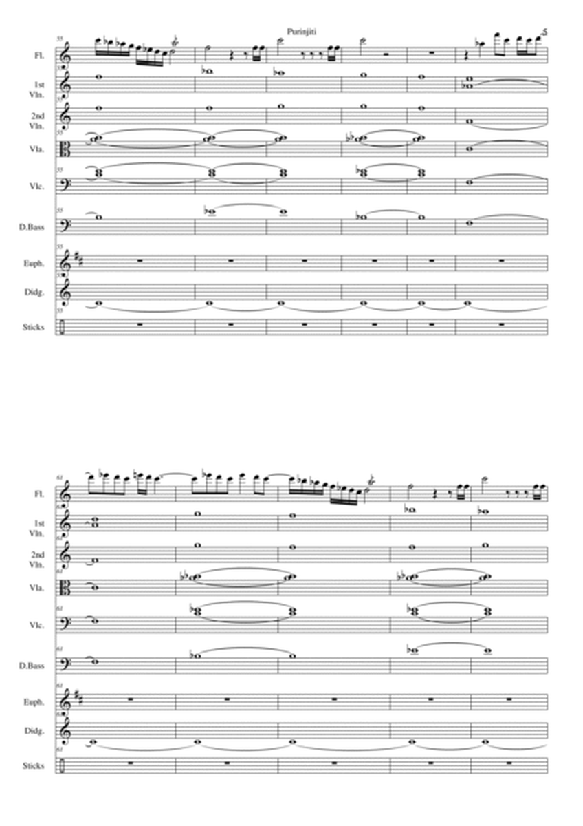 Purinjiti for flute, euphonium, strings, digeridoo and sticks image number null