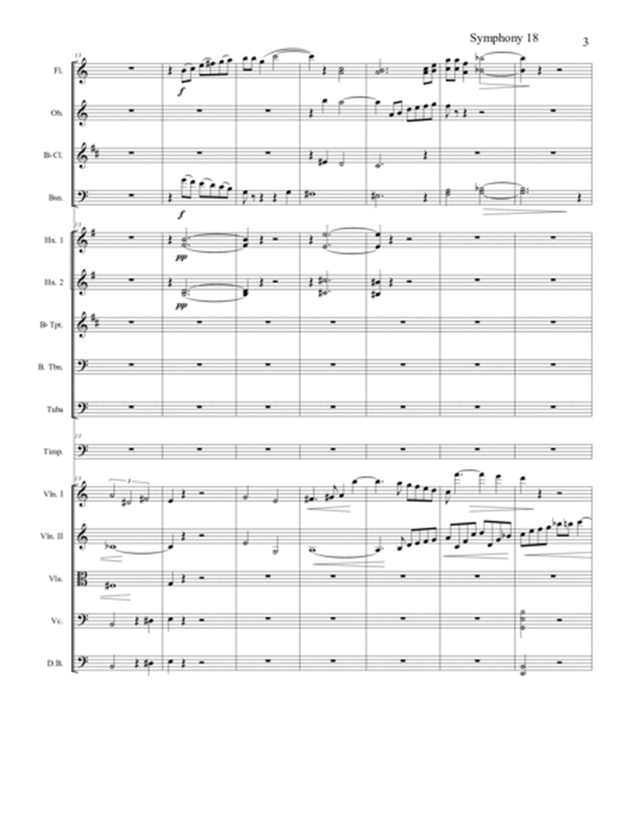 Symphony No 18 in G Major "The Brucknerian" Opus 27 - 2nd Movement (2 of 4) - Score Only