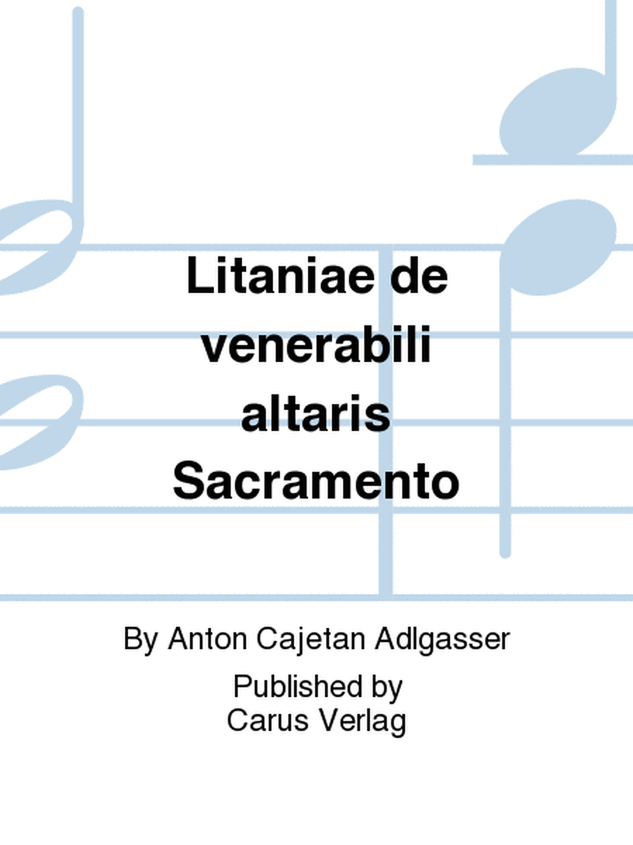 Litaniae de venerabili altaris Sacramento