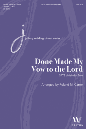 Book cover for Done Made My Vow to the Lord