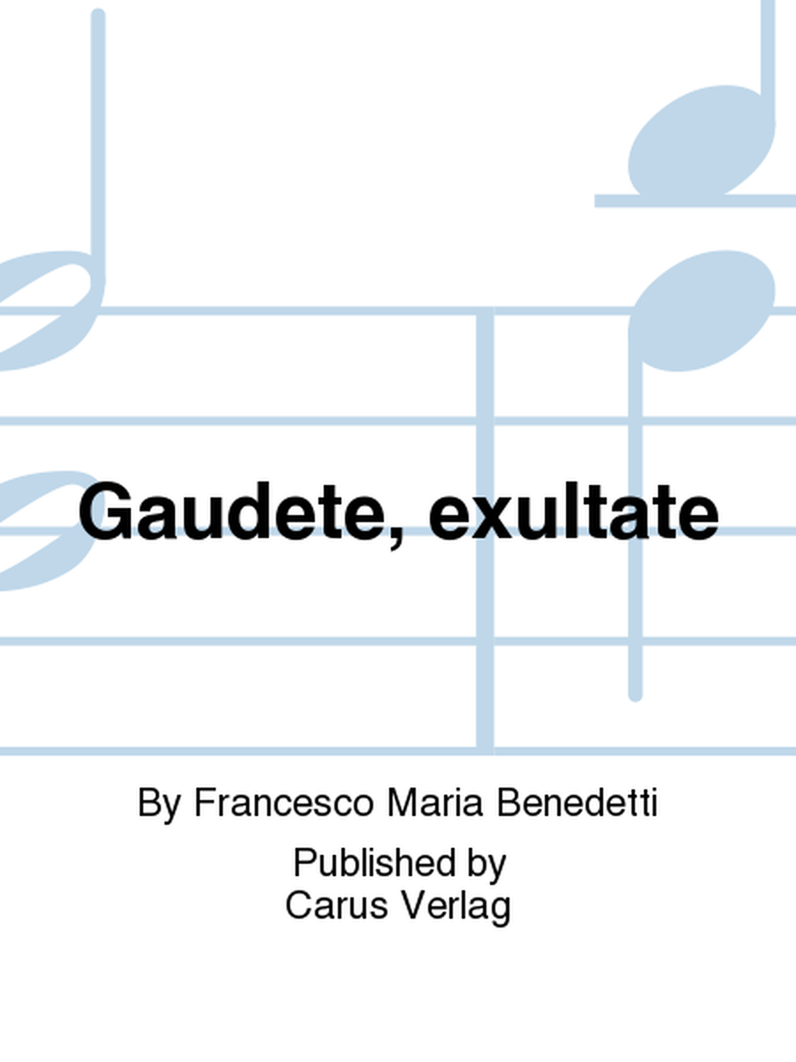 Gaudete, exultate