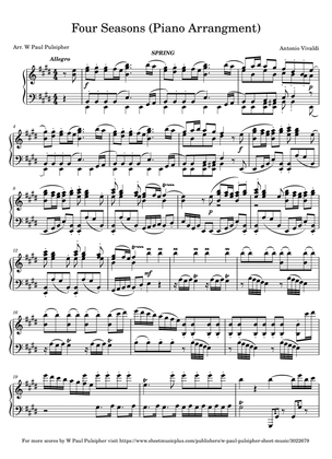 Book cover for Vivaldi's Four Seasons (Piano Arrangement)