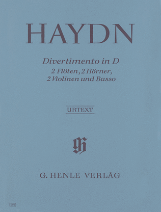 Book cover for Divertimento D Major Hob II:8