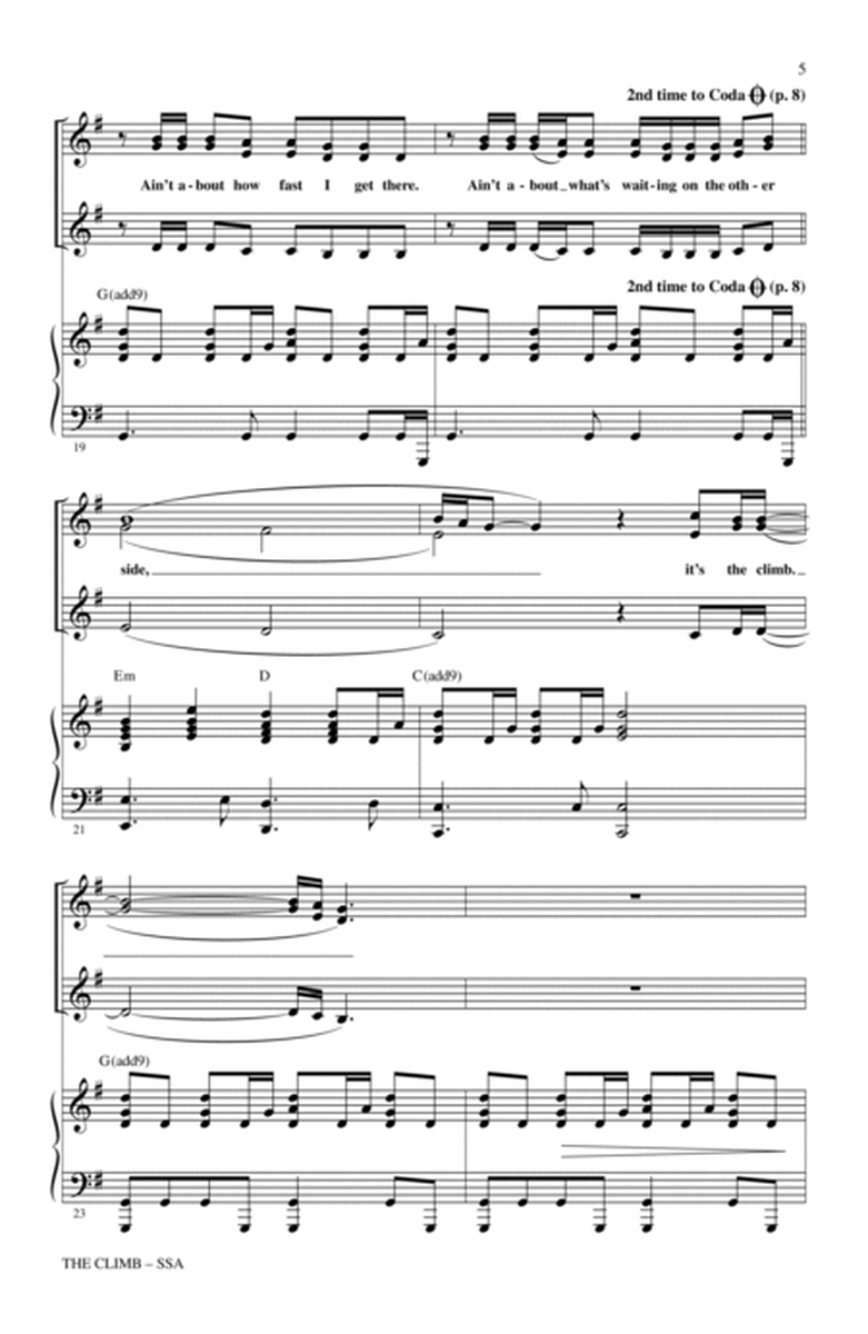 The Climb (from Hannah Montana: The Movie) (arr. Mark Brymer)