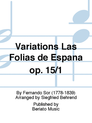 Variations Las Folias de Espana op. 15/1