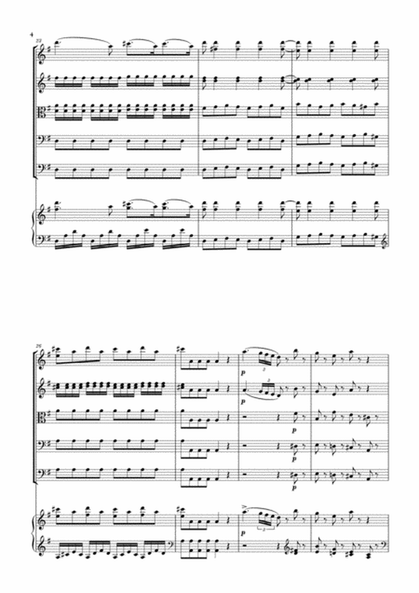 Eine Kleine Nachtmusik - String Quartet or Quintet and Piano image number null