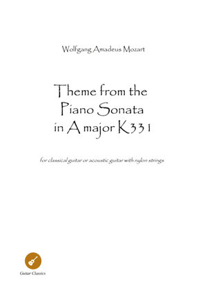 Book cover for Theme ﻿from Piano Sonata 11 guitar solo