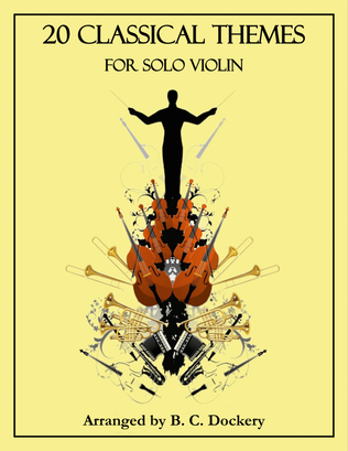 Book cover for 20 Classical Themes for Solo Violin