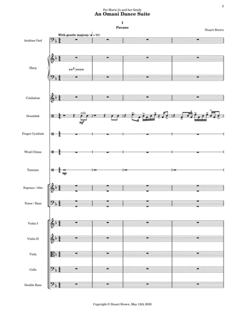 An Omani Dance Suite - COMPLETE BUNDLE (Score and all parts) image number null