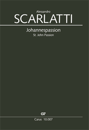 Book cover for St. John Passion (Johannes-Passion)