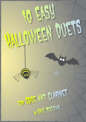 Book cover for 10 Easy Halloween Duets for Oboe and Clarinet