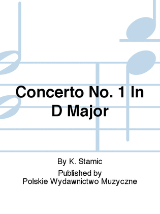 Book cover for Concerto No. 1 In D Major