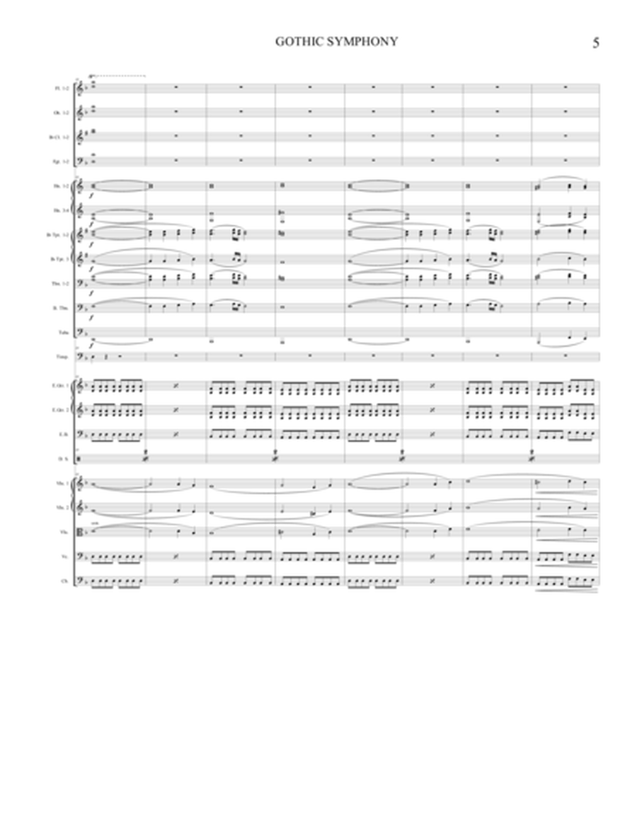 Gothic Symphony - Rock Band and Symphonic Orchestra (Score only) image number null