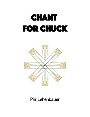 Book cover for Chant for Chuck, organ work by Phil Lehenbauer