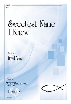 Book cover for Sweetest Name I Know