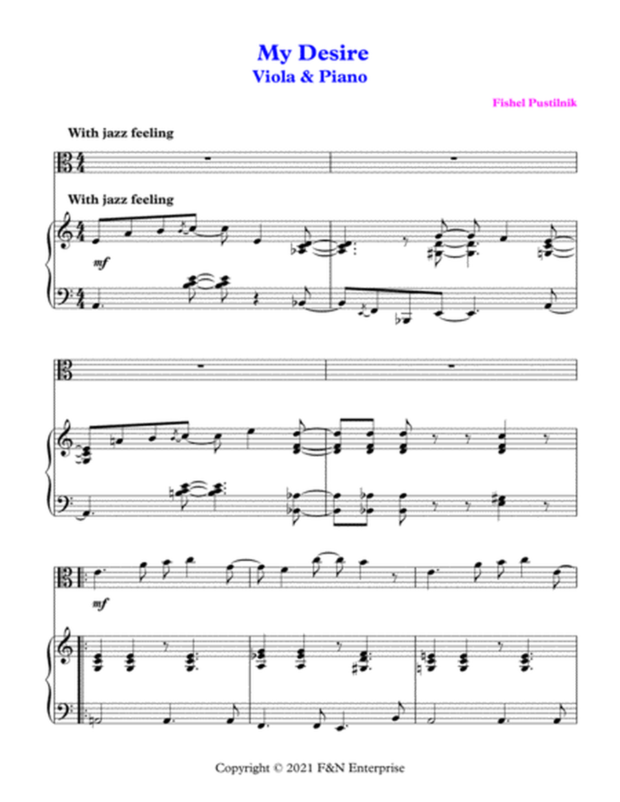 "My Desire" for Viola and Piano-Video image number null