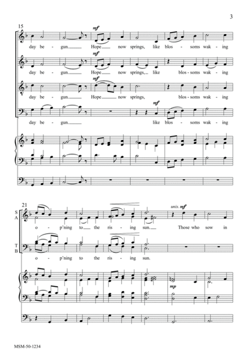 Rise to Sing! The Light is Breaking (Choral Score)