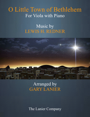 Book cover for O LITTLE TOWN OF BETHLEHEM (Viola with Piano & Score/Part)