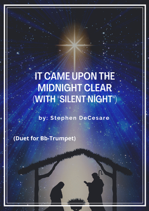 Book cover for It Came Upon The Midnight Clear (with "Silent Night") (Duet for Bb-Trumpet)