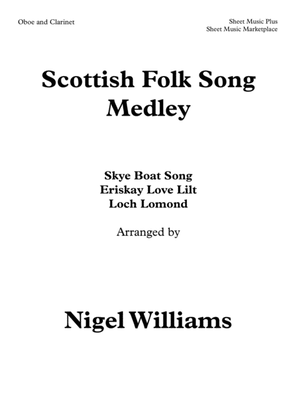 Book cover for Scottish Folk Song Medley, for Oboe and Clarinet