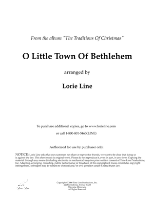 Book cover for O Little Town Of Bethlehem