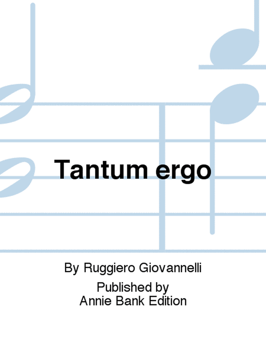 Tantum ergo