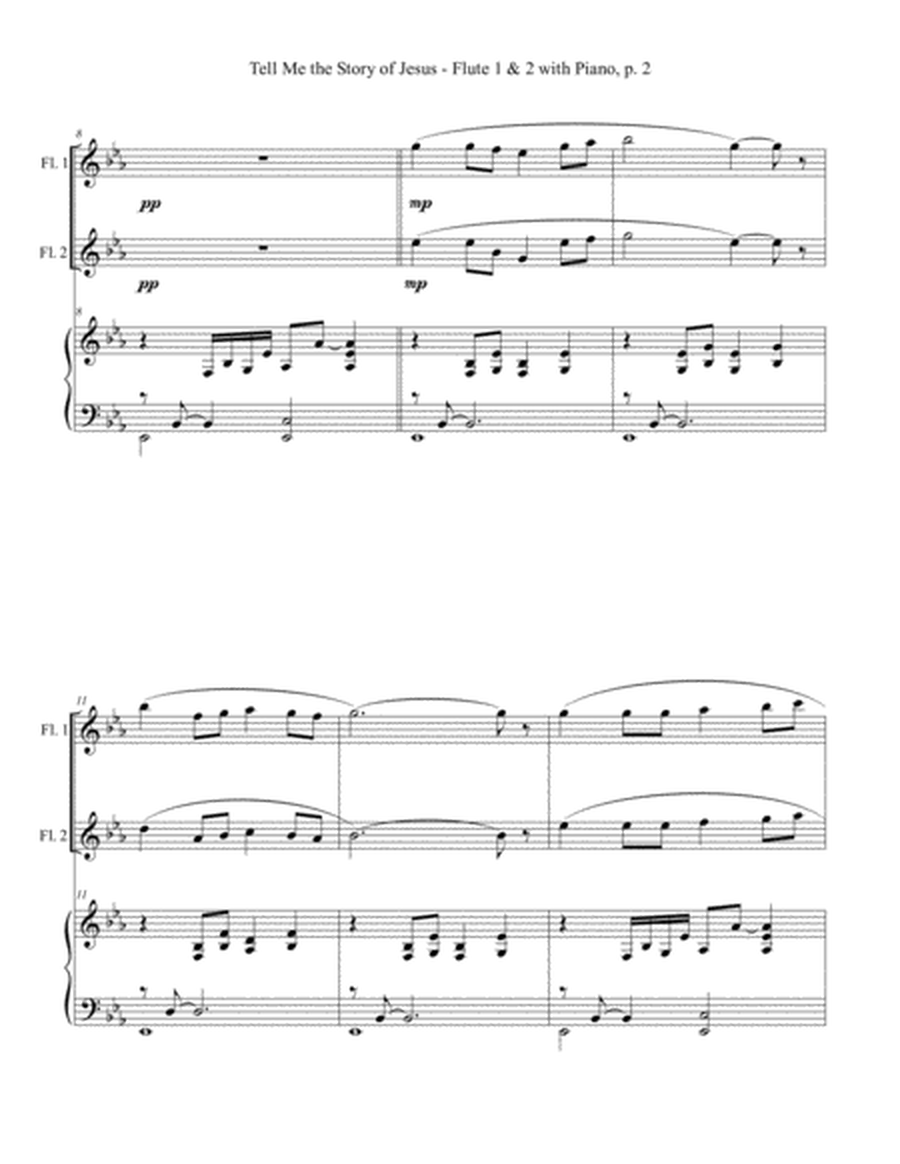 TELL ME THE STORY OF JESUS (for Flute 1 & 2 with Piano - Score/Parts) image number null