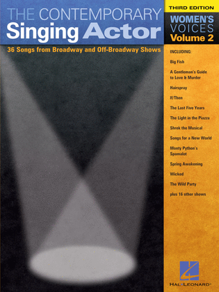 Book cover for The Contemporary Singing Actor - Volume 2, Third Edition