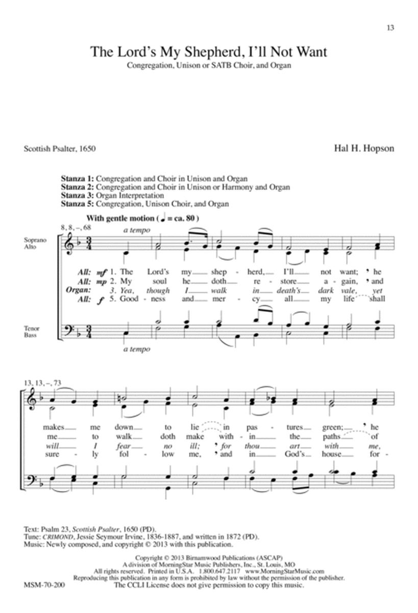 The Way of Jesus: His Mission in Word and Song (Choir Score)