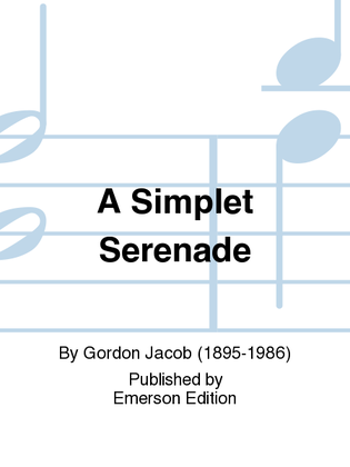 Book cover for A Simplet Serenade