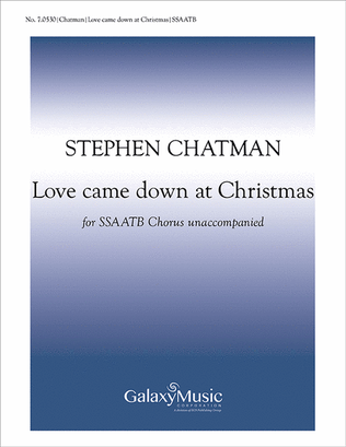 Book cover for Love Came Down at Christmas