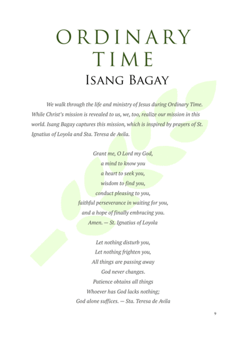 Isang Bagay - Tagalog Catholic Song