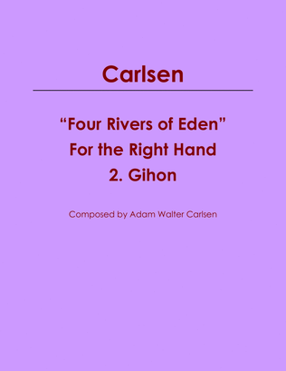 Book cover for “Four Rivers of Eden” for the Right Hand 2. Gihon