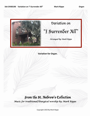 Book cover for I Surrender All (StA OV00190)