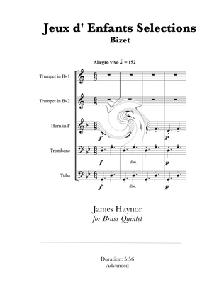 Jeux d' Enfants Selections for Brass Quintet