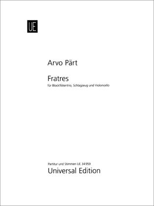 Book cover for Fratres