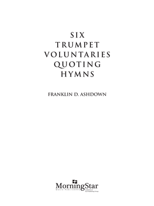 Book cover for Six Trumpet Voluntaries Quoting Hymns