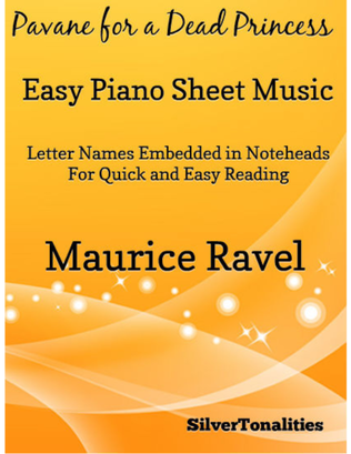 Book cover for Pavane for a Dead Princess Easy Piano Sheet Music