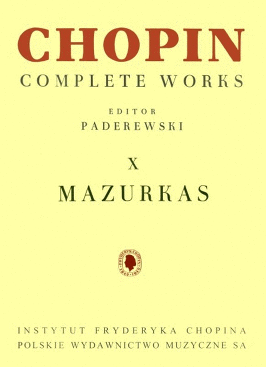 Mazurkas Ed Paderewski Cw X