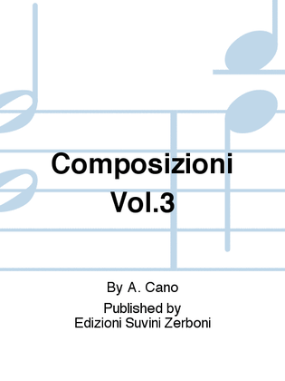 Book cover for Composizioni Vol.3