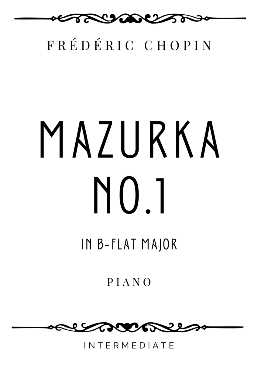Chopin - Mazurka No. 1 in B-Flat Major - Intermediate image number null