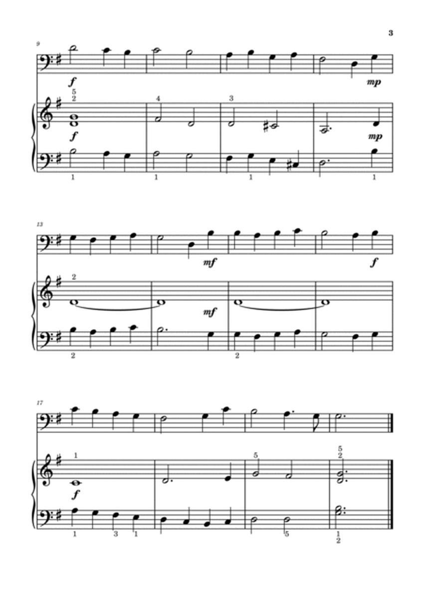 10 Christmas Favorites for Cello and Piano Beginners (Easy Cello / Easy Piano) image number null